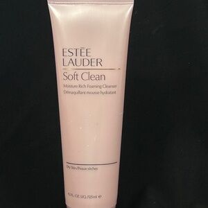 ESTÉE LAUDER Soft Clean Moisture Rich Foaming Cleanser 4.2 oz Pink dry Skin NEW